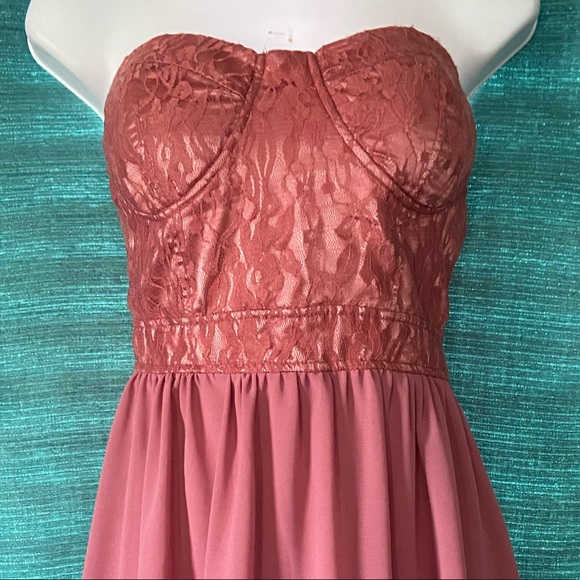 🆕✨ Mauve Pink High Low Dress - Picture 2 of 3